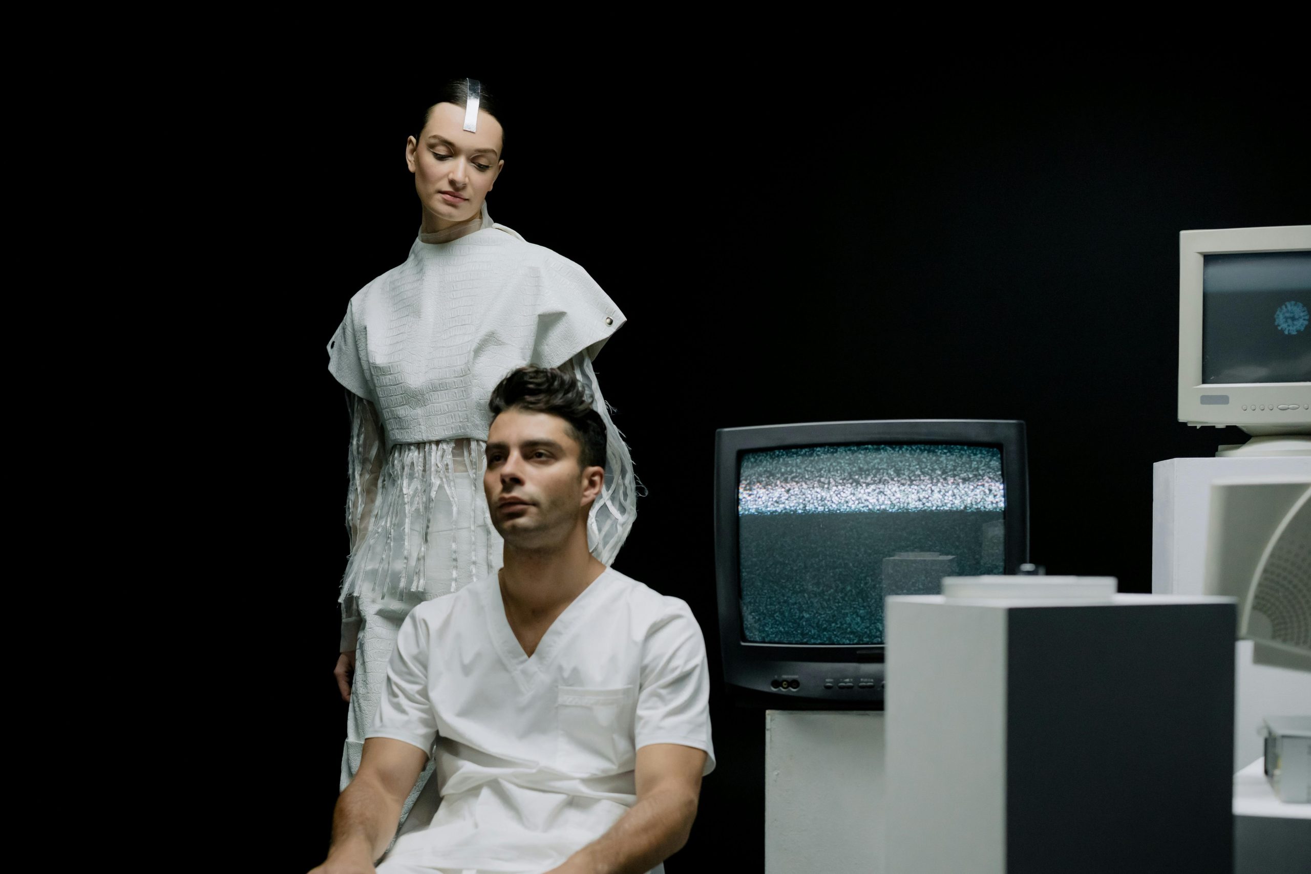 Concept art depicting future wearable technologies merging fashion and function seamlessly.