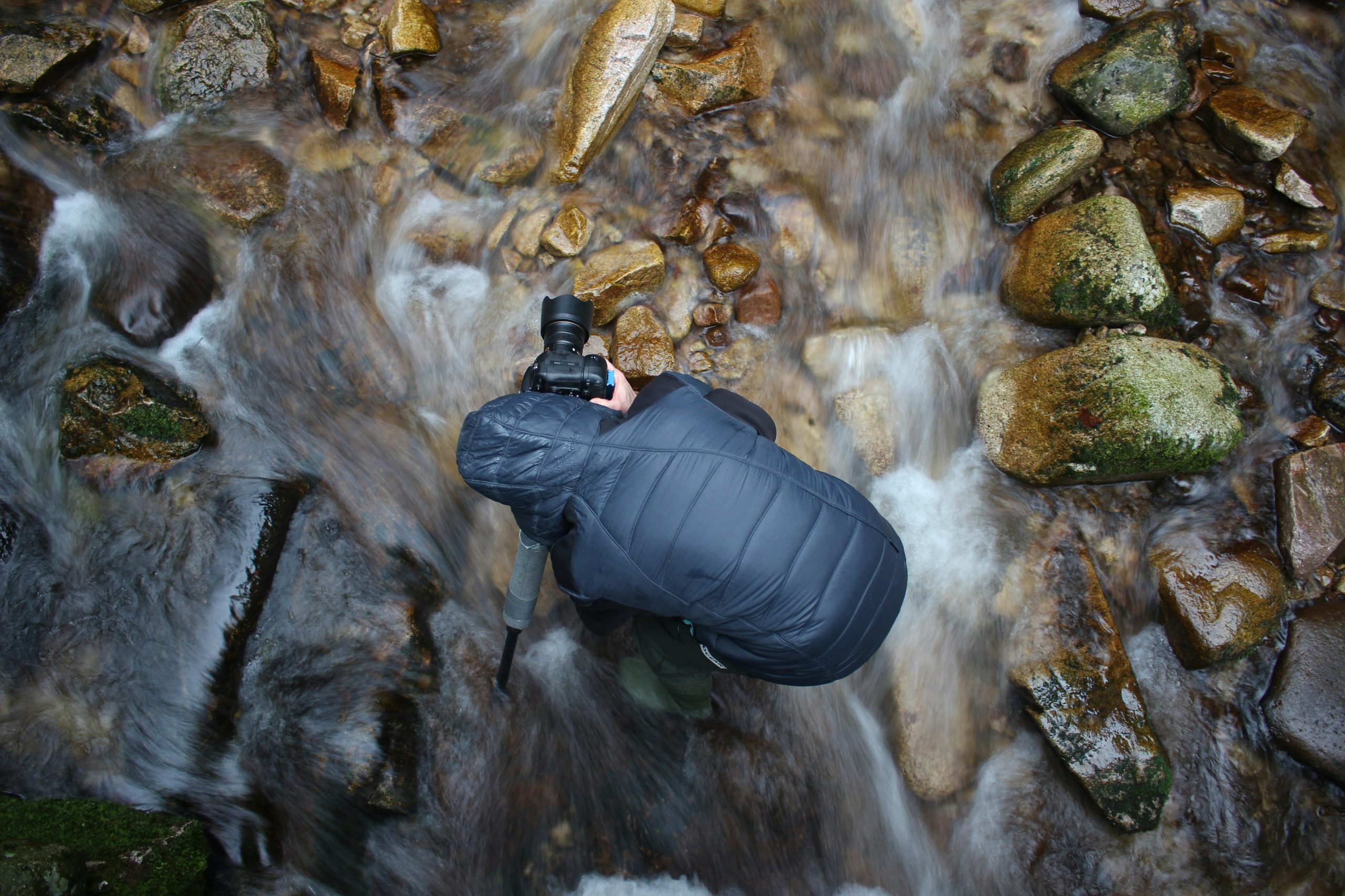 hiker checking smartwatch