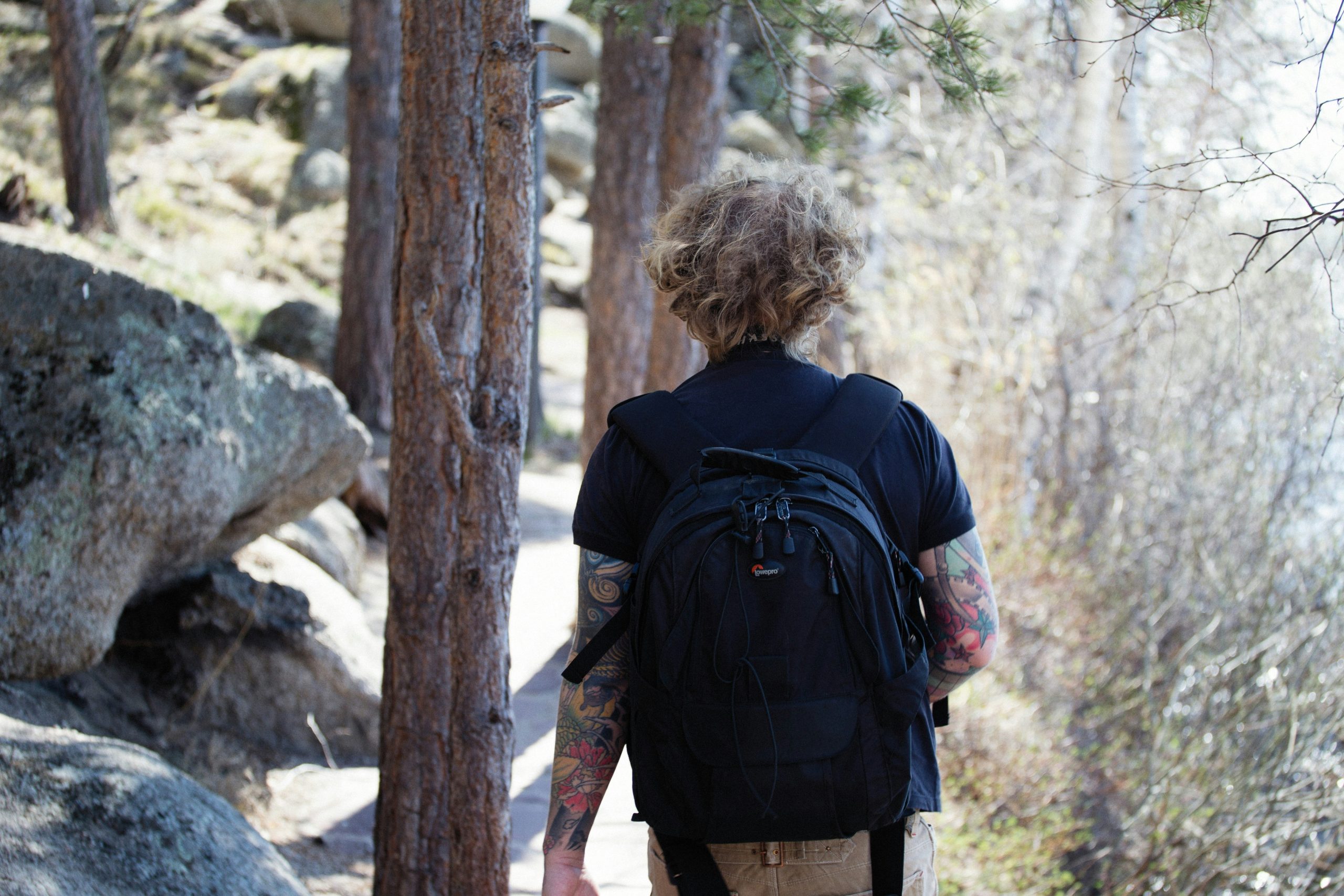 hiking watch on wrist