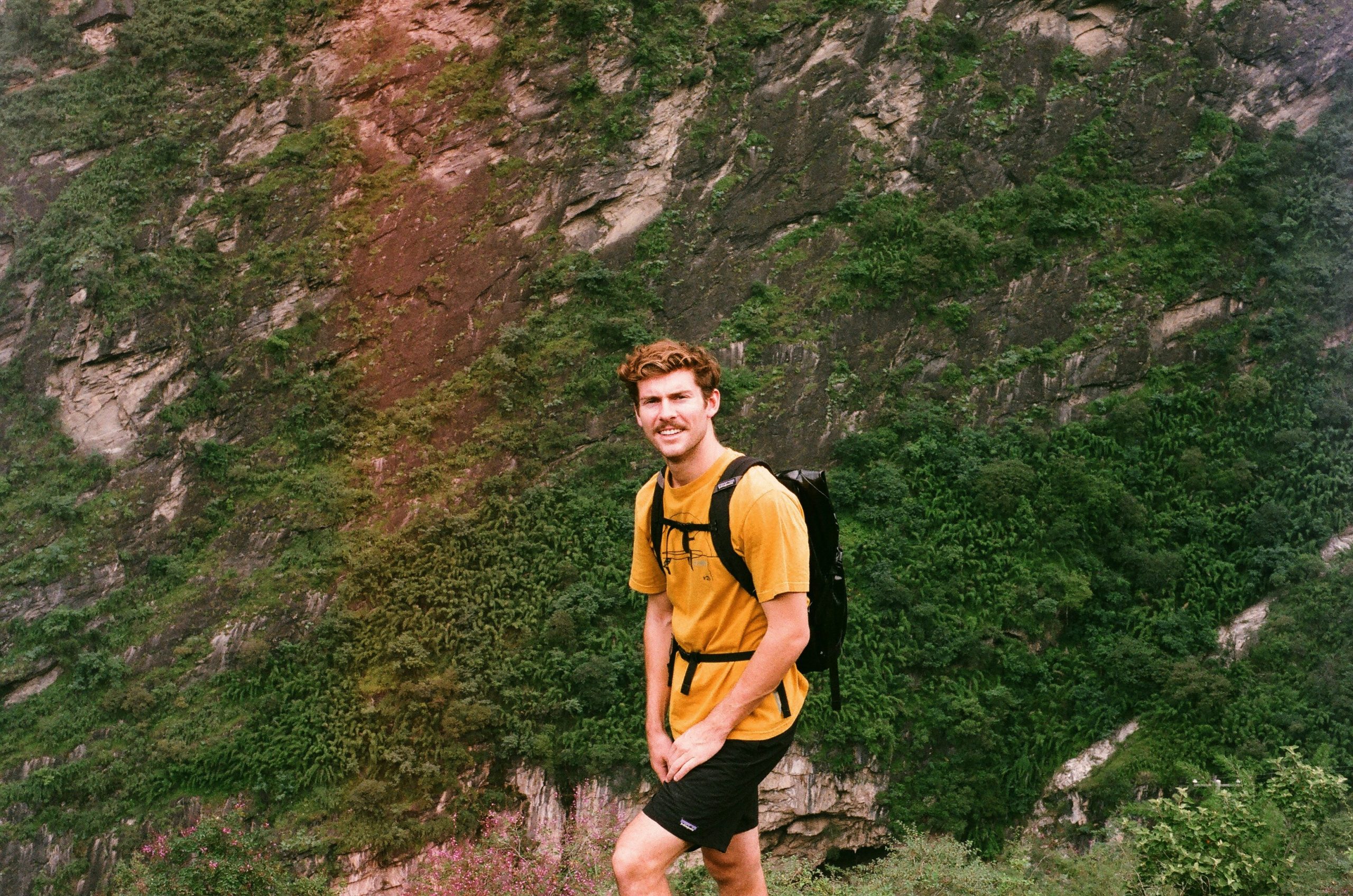 hiking watch on wrist