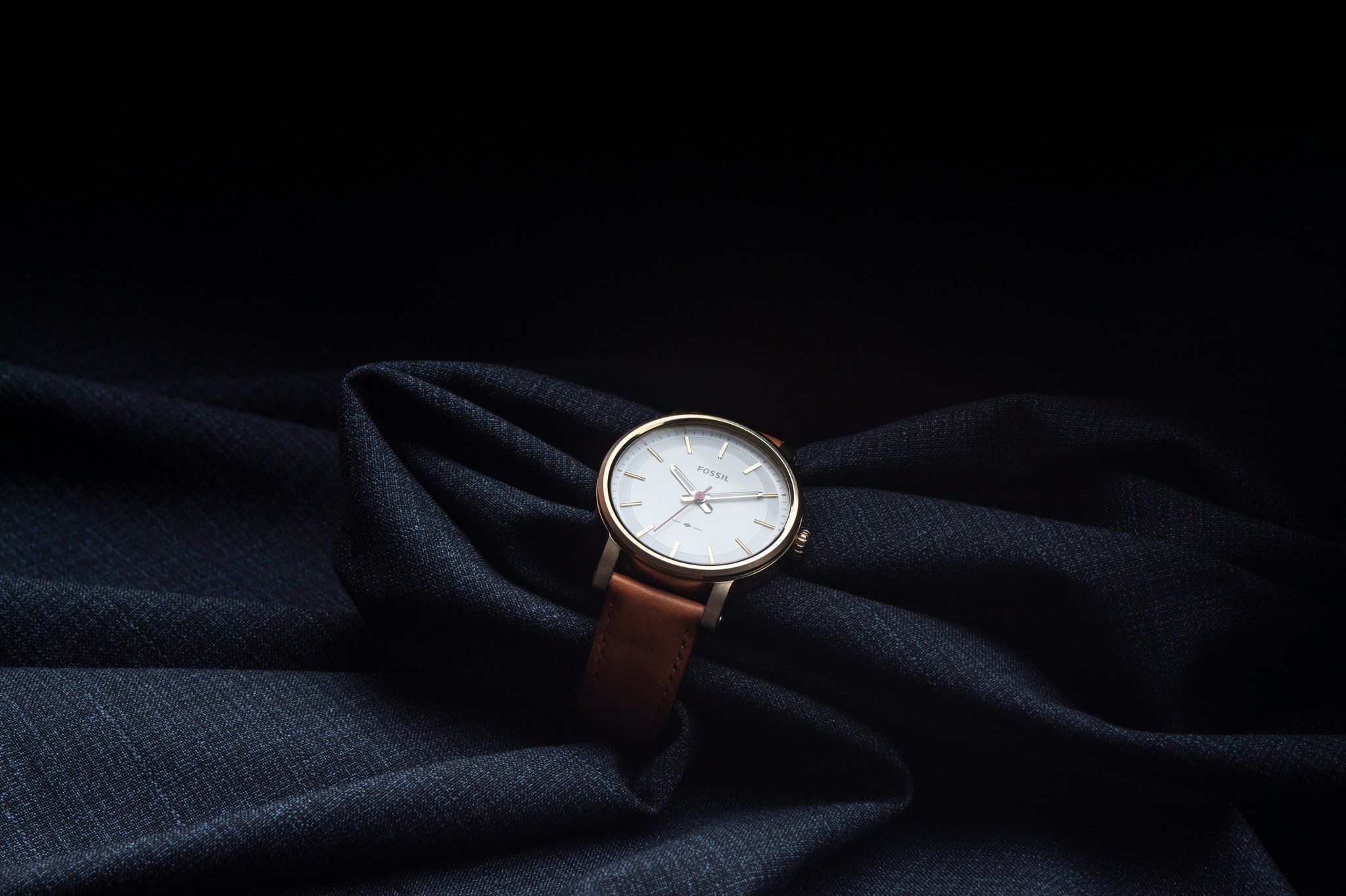 Close-up shot highlighting key components of an altimeter watch