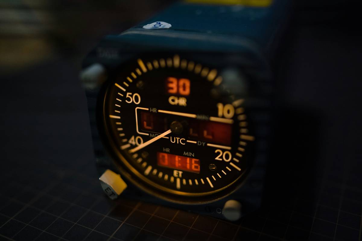 Close-up shot of Garmin Fenix series hiking watch displaying GPS map