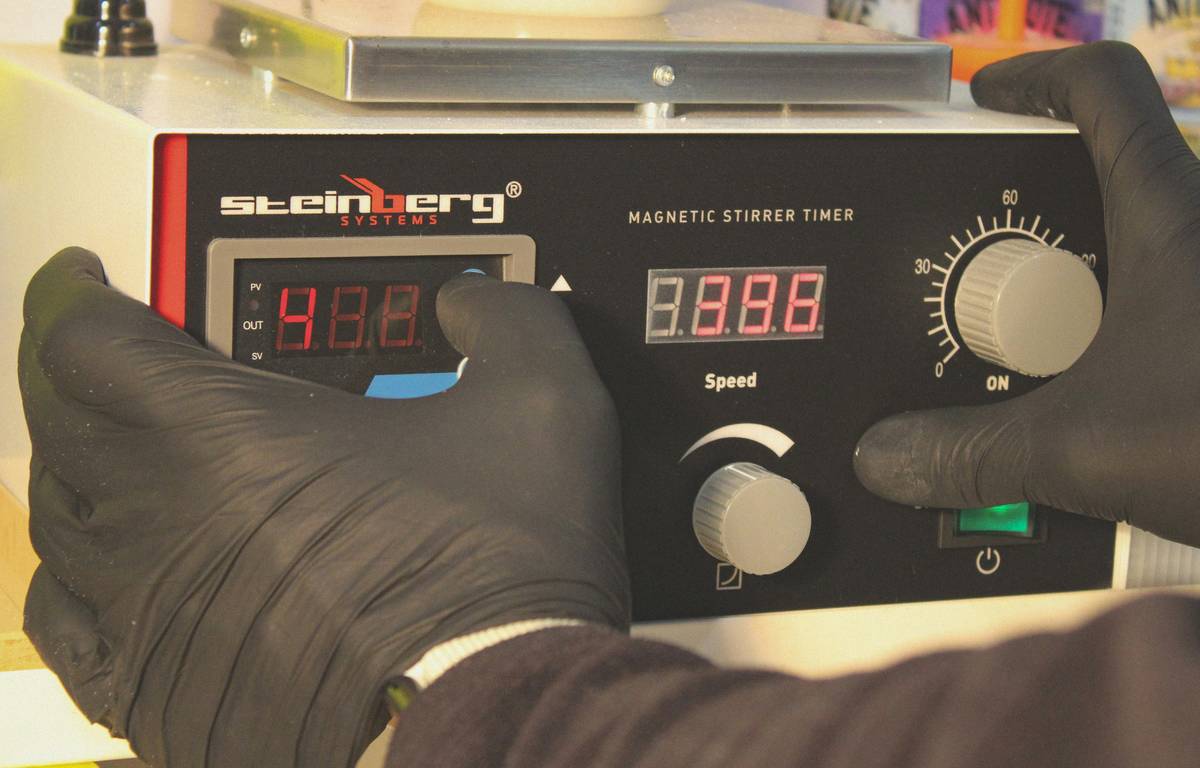 Close-up image showing the barometric pressure sensor inside a smartwatch.